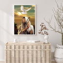 5D DIY Priest Pigeon Full Round Drill Diamond Painting Rhinestone Drawing Craft