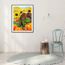 5D DIY Autumn Pumpkin Full Round Diamond Painting Kit Picture Artwork Craft