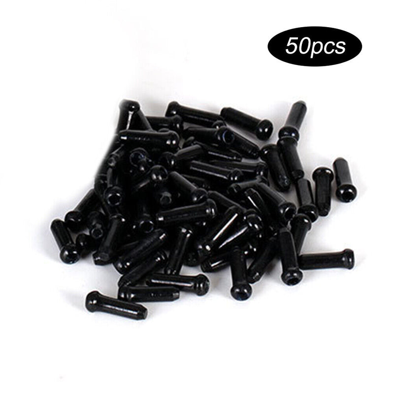 50x Bicycle MTB Brake Wire End Core Caps Aluminum Alloy Bike Shifter Cable