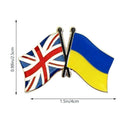 3 Pcs Ukraine U.K Ukrainian Diplomat Brooch Country Flag Lapel Pin Badge 2 best