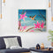 Hand Painted Oil Paint by Numbers DIY Flower Bird Drawing Wall Decoration Gift