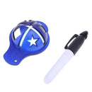 Sports Golf Ball Liner Line Drawing Maker Marking Alignment Tool with Pen
