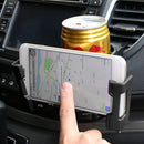 Universal 2 in 1 Car Vent Phone Cup Holder Drink Stands Interior Bracket Newly