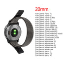Nylon Loop Strap for Garmin Fenix 7S/6S/5S Watch Band (20mm Grey) Newly