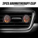 2pcs Car Perfume Air Vent Essential Oil Locket Diffuser Clisp with 48pcs Pads