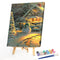 Snowman Hand Painted Drawing DIY Art Canvas Oil Kit Paint By Numbers Decor Gift