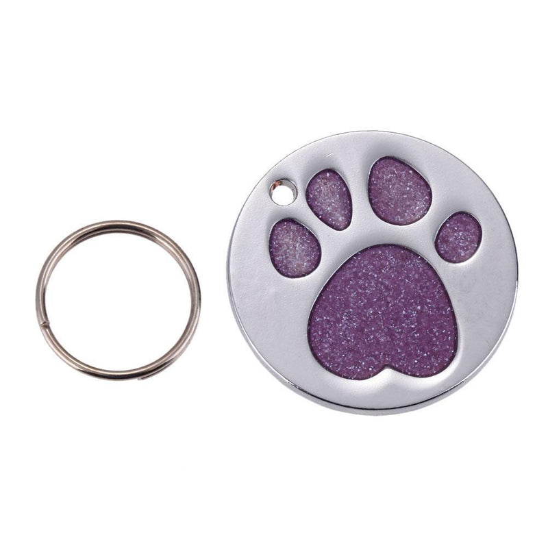 Pet Cat Dog ID Keywords Personalized Round Feet Shape Alloy Hun