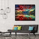Painting By Numbers Kit DIY Red Cloud Canvas Oil Wall Art Picture Gift Orname