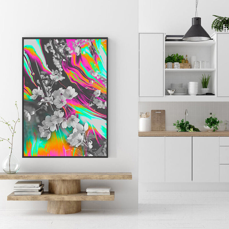 Apricot Flower Oil Painting By Numbers Canvas Coloring Picture Set No Frame
