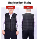 USB Electric Heated Vest Winter Fishing Cycling Thermal Waistcoat for Men Women