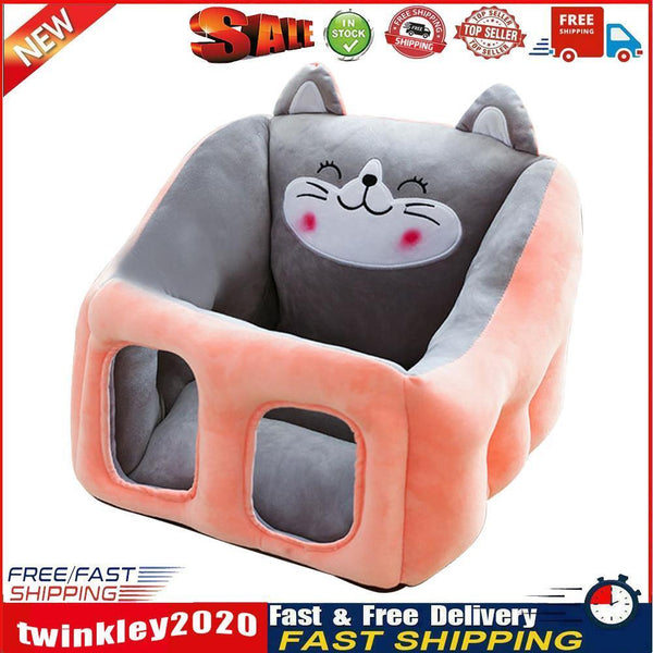 Baby Seat Sofa Support Cover Plush Chair Feeding Seat Skin No Filler (A) Newly
