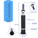 For fishery Hand-held Salinity 0-10% Tester Salinity Refractometer Salt meter