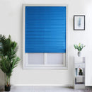 Self-Adhesive Pleated Blinds Half Blackout Curtains for Living Room Shades Bl