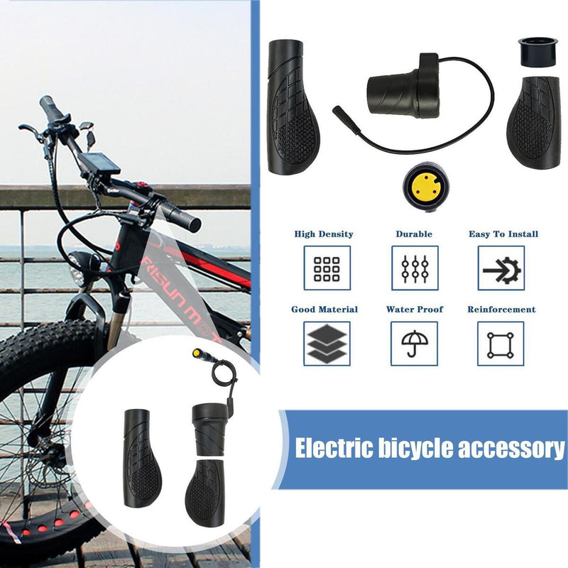 20X Bike Half Twist Throttle Grip 22.2mm with Cable for Electric Bike E-bike,`
