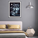 Diamond Painting Wolf Full Round Drill Picture of Rhinestone DIY Drawing for Bar