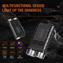 900lm XPG LED Lights Torch with Keychain Type-C USB Rechargeable Work Flashlight