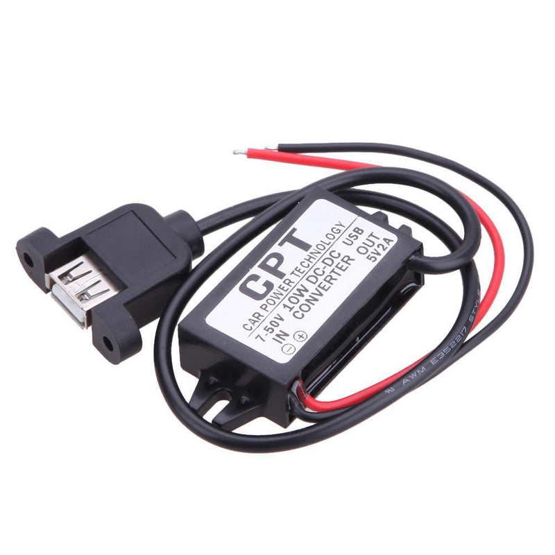 CPT-HUL-5 Vehicle Power Supply (Single USB Female With Mounting Ears)
