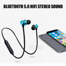 Long-Lasting Stereo Sound Bluetooth Headset Magnetic Magnetic Light Earphone