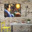 Painting By Numbers Kit DIY Planet Hand Painted Canvas Oil Art Picture Gift