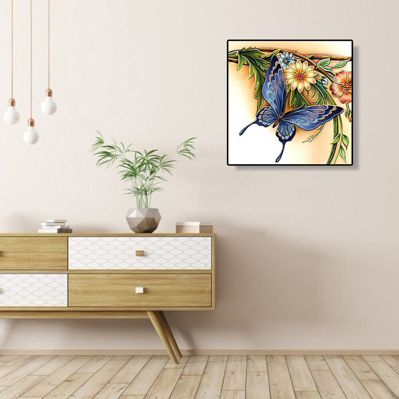 Diamond Painting Kit Art 5D Special Shaped DIY Butterfly Flowers Pictures Newly