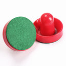 2Pcs 75mm Air Hockey Table Felt Pusher with 2pcs 63mm Puck Mallet Goalies Newly