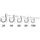10pcs Fishing Hooks Set Carbon Steel Barbed Carp Hooks Fishing Tackle (4)