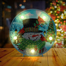 DIY Special Shape Diamond Painting Christmas Snowman Light Embroidery Home Decor