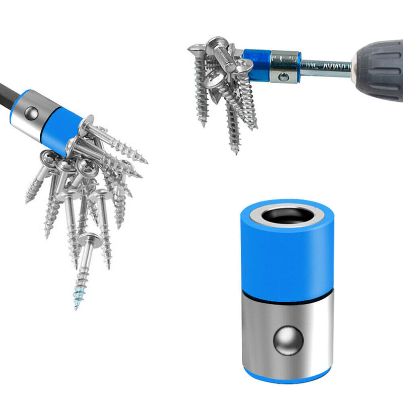 Magnetic Ring Screwdriver Bits Holder Anti-Corrosion Magnetizer (Blue)