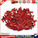 50pcs Bike Cable End Caps Aluminum Alloy Brake Shifter Cable Tips (Red) Newly