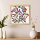 Diamond Painting Partial Special Drill Birds and Flowers Picture of Rhinest