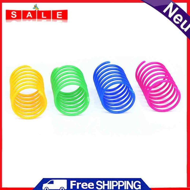 Interactive Cat Spring Toys Kitten Flexible Coil Spiral Springs Fun Pet Supply