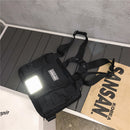 Fashion Women Chest Shoulder Bag Hip Hop Multi-pocket Pouch Oxford Street Packs