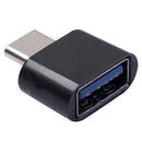 5x Type-C OTG Connector USB C Male to USB 2.0 Female Converter (Black)
