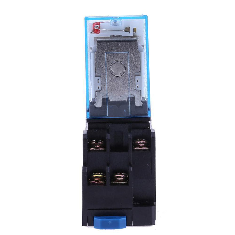 220V 10A LY2NJ Mini 8 Pin Coil Power Electric Relay With Socket Base Black