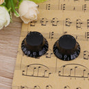 4pcs/Set Black Acrylic Electric Guitar Bass Volume Rotary Selector Potentiometer Cap 17 /