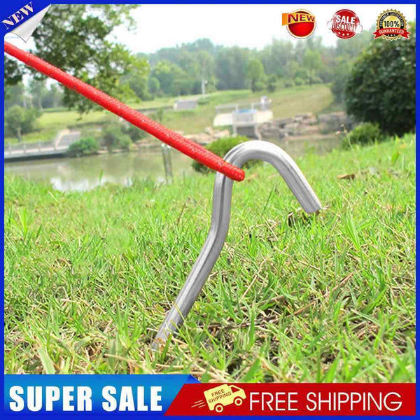 #A 4pcs Garden Stakes Portable Tent Nails Aluminium Alloy for Hammock Awning C