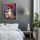 Hand Painted DIY Umbrella Girl Oil Canvas Paint By Numbers Drawing Kit Orna