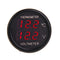 12V 24V Car Truck Cigarette Lighter Socket Digital Thermometer Voltmeter