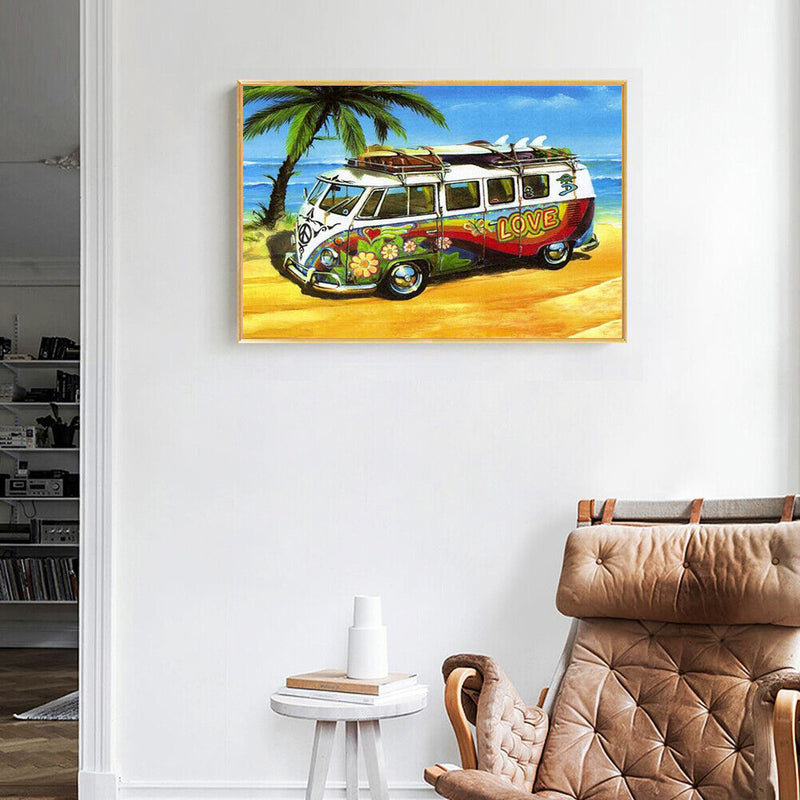 Full Round Drill 5D DIY Diamond Painting Car Embroidery Cross Stitch Wall Craft