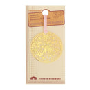Cute Apricot Stationery Book Holder Tassel Chinese Style Leaf Metal Bookmark