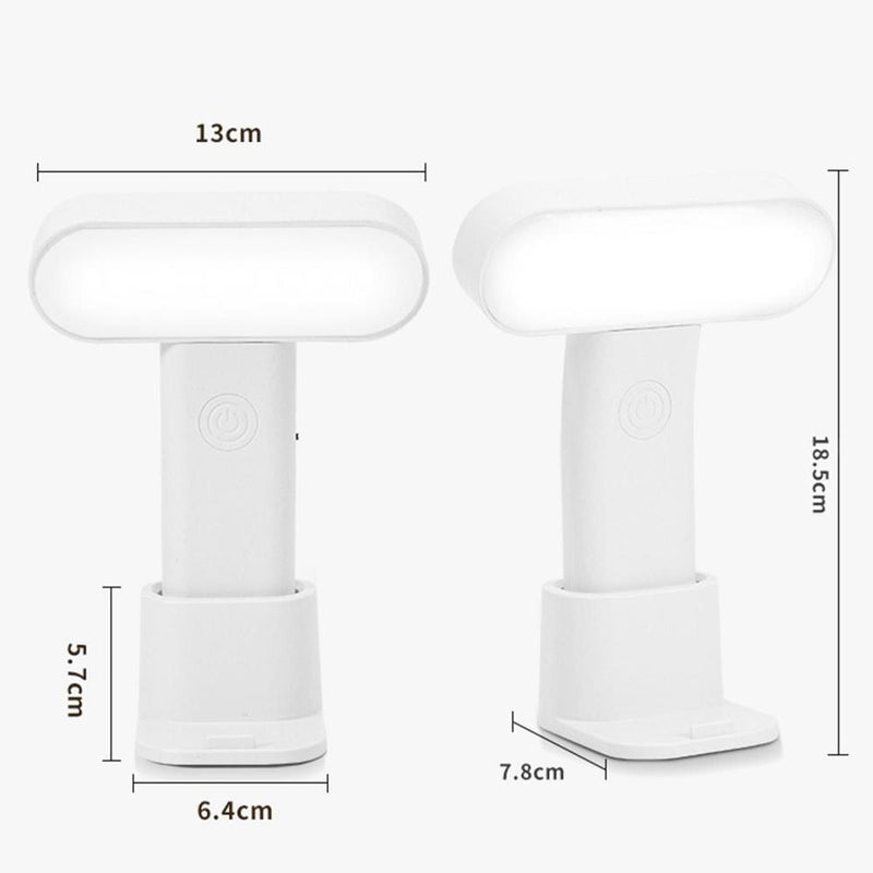 White with Phone Holder Reading Table Lamp Protable LED Desk Light NightLight