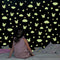 3pcs/set Luminous Rabbit Cloud Star Wall Stickers Waterproof Room Decor Decals
