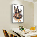 5D DIY Diamond Painting Black Back Dog Full Round Drill Home Decoration Gifts