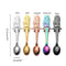 Dining Stainless Steel Coffee Scoops Hanging Cup Spoon Mermaid Coffee Spoons