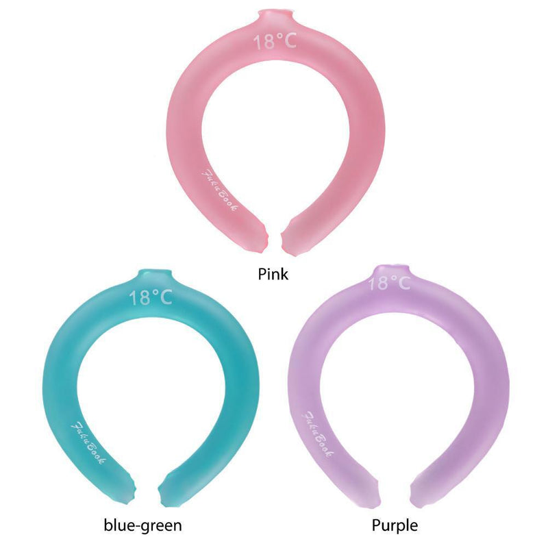 Neck Cooling Tube - Cooling Neck Wraps / Relief for Hot Flashes (Pink)