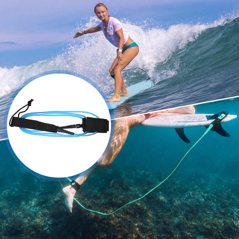 Straight Surfboard Leash Super Strong Webbing Paddle Board Leash Surf Leg R