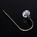 2pcs Curtain Hanger Hook Wall Buckle Handle for Closet Drawer (Bronze) Newly