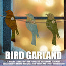 Bird Garland 10 Pack Bird Hanging Ornaments Decoration Bookmark with Ropes