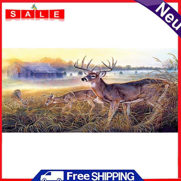 Kill Time Artcraft Elk Paint by Number Kit on Canvas Oil Paint Picture Colouring