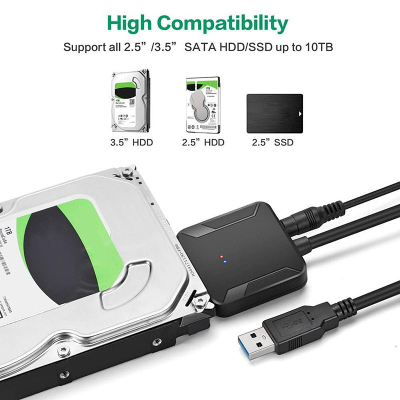 SATA to USB Adapter USB 3.0 to Sata 3 Cable for 2.5in 3.5in Hard Disk Drive